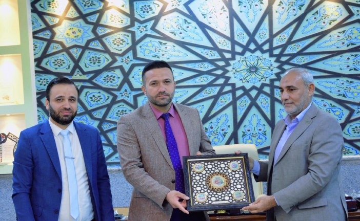وفد العتبة العلوية المقدسة في ضيافة كلية العلوم الإسلامية في بابل