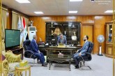 وفد العتبة العلوية المقدسة يلتقي رئيس جامعة المثنى
